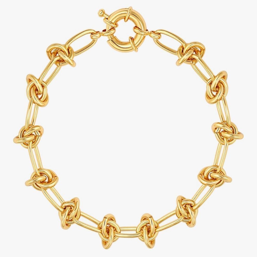 NEW 18k Gold Plated Elegant Gold Knot Bracelet